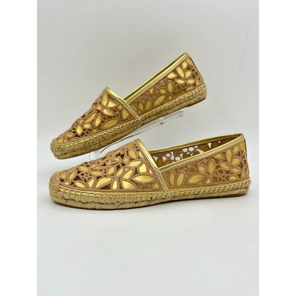 TORY BURCH Size 8 Gold Women Flats